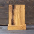 Epoxy Resin Table Lamp Made by Hand from Fine Olive Wood
