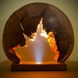 Resin Lamp , Sculpture, table ambient lamp