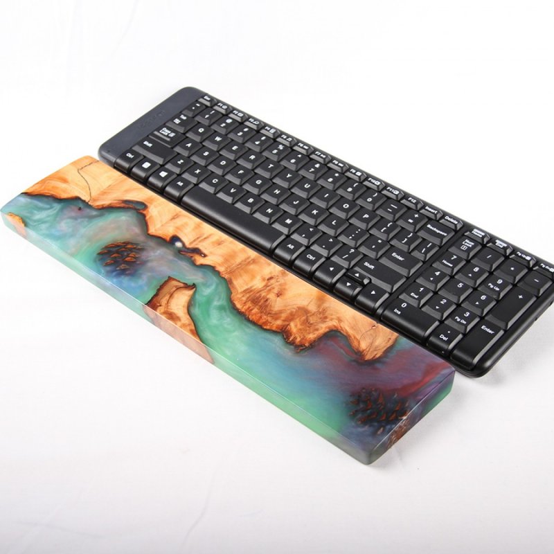 Wood Wrist Rest Pad Keyboard Support Cushion