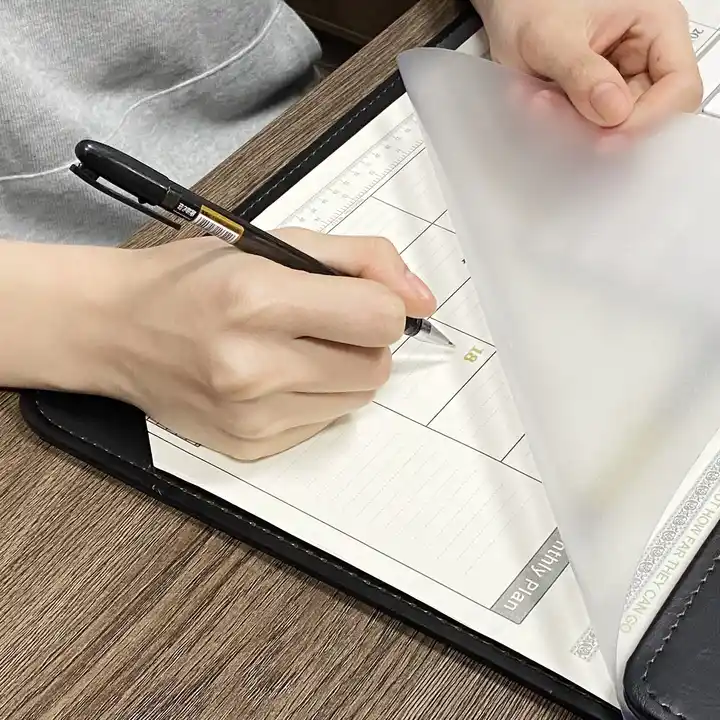 Custom Desk Calendar 2024 Use For Large Mouse Mat Pad PU Protective Cover And PVC Visible Membrane For Office Planner 100pc