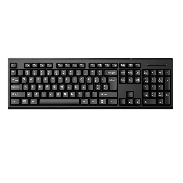 Office keyboard High Quality 2.4G Wireless keyboard for Windows Laptop Desktop Customize Keyboard 50pc